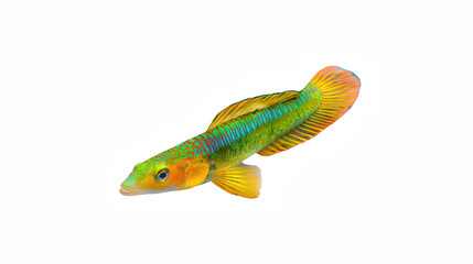a colorful tropical fish on a transparent background, PNG image, PNG file, Generative art.