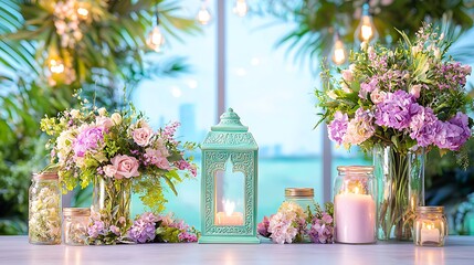 Floral Decor by Window