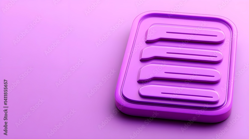 Poster user interface approval message on desktop digital design modern environment close-up view