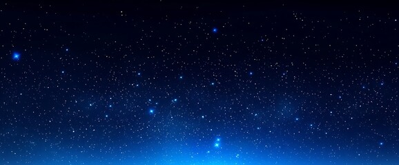 Fototapeta premium Starry Night Sky Cosmic Blue Hues.