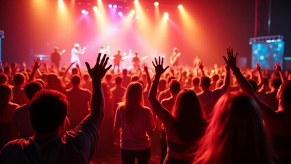 Capture energetic Mexican music festival art visuals that showcase live cultural music dynamic dance and vibrant atmosphere for compelling digital promotions in  Photo Stock  Concept  and empty space 