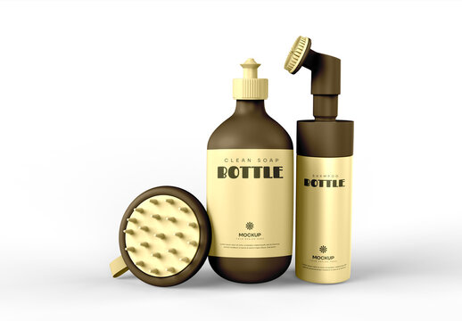 Soap Bottle Mockup Template