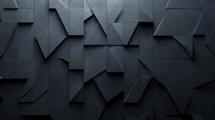 Dark Grey Geometric Abstract Background Texture