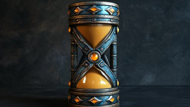 Enchanting Hourglass: A Symbolic Journey through Time and Decorative Fantasy Element
