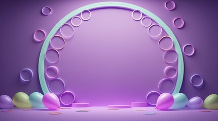 A vibrant tunnel of balloons invites celebration and fun vibes.