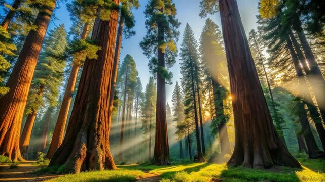 sequoia park timelapse sunset video