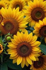 Obraz premium Dense cluster of sunflower seeds, rich textures and contrasting colors, summer, natural texture