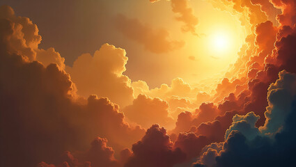 Showcase elegant Ascension Day artwork visuals featuring creative religious compositions bold color palettes and refined iconography that honor the divine ascension in inspiring modern sacred art in  