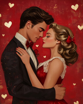 로맨스 복고풍 커플