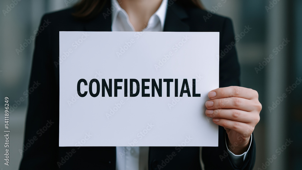 Poster stop corruption by maintaining confidentiality in sensitive matters to ensure trust and integrity in