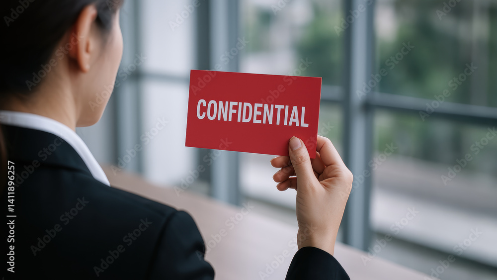 Poster confidential documents are essential to stop corruption and maintain trust in business practices whi