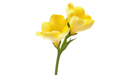 Naklejka premium a yellow flower against a on a transparent background, PNG image, PNG file, Generative art.