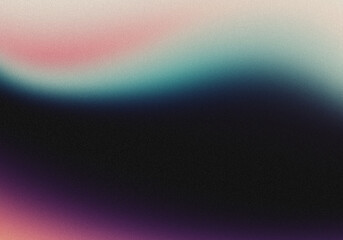 Dark grainy gradient abstract background, color blending effect, aesthetic soft texture