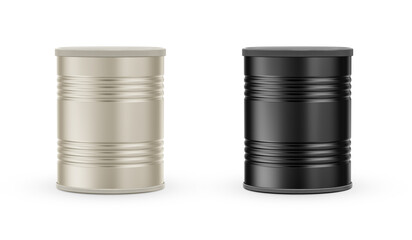 Milk Powder Can Mockup 3D Rendering Isolated Background
