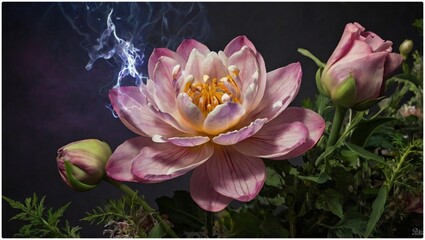 pink lotus flower