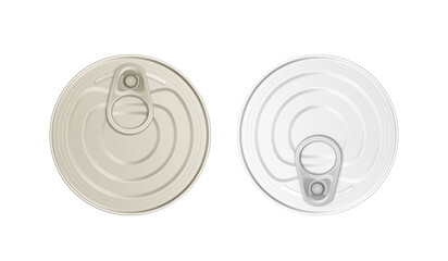 Tuna Can Mockup 3D Rendering Isolated Background