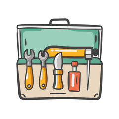 workshop tool kit icon, workshop tool kit vector illustration-simple illustration of workshop tool kit, perfect for workshop tool kit logos and icons