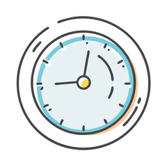 24 hour clock icon, 24 hour clock vector illustration-simple illustration of 24 hour clock, perfect for 24 hour clock logos and icons