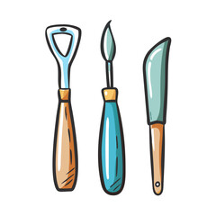 artisan tools icon, artisan tools vector illustration-simple illustration of artisan tools, perfect for artisan tools logos and icons