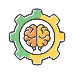 brain skill development icon, brain skill development vector illustration-simple illustration of brain skill development, perfect for brain skill development logos and icons
