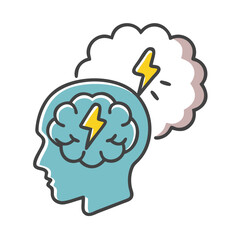 brainstorming icon, brainstorming vector illustration-simple illustration of brainstorming, perfect for brainstorming logos and icons