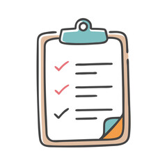 clipboard with checklist icon, clipboard with checklist vector illustration-simple illustration of clipboard with checklist, perfect for clipboard with checklist logos and icons