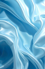 Silk-textured dreamscape shimmering in icy moonlit waves.