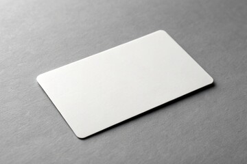 business card blank on clean gray background