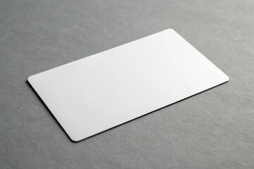 business card blank on clean gray background
