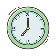 clock with roman numerals icon, clock with roman numerals vector illustration-simple illustration of clock with roman numerals, perfect for clock with roman numerals logos and icons