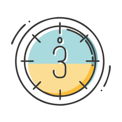countdown timer icon, countdown timer vector illustration-simple illustration of countdown timer, perfect for countdown timer logos and icons