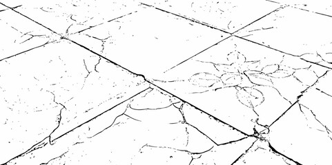 Sketch cracks black and white particle old distressed floor grunge surface texture background