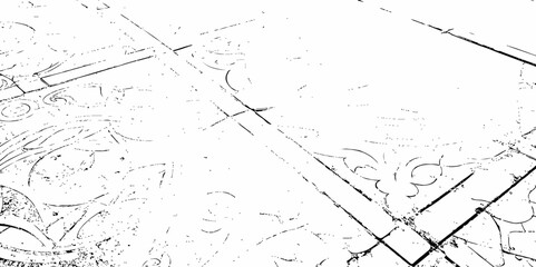 Sketch cracks black and white particle old distressed floor grunge surface texture background