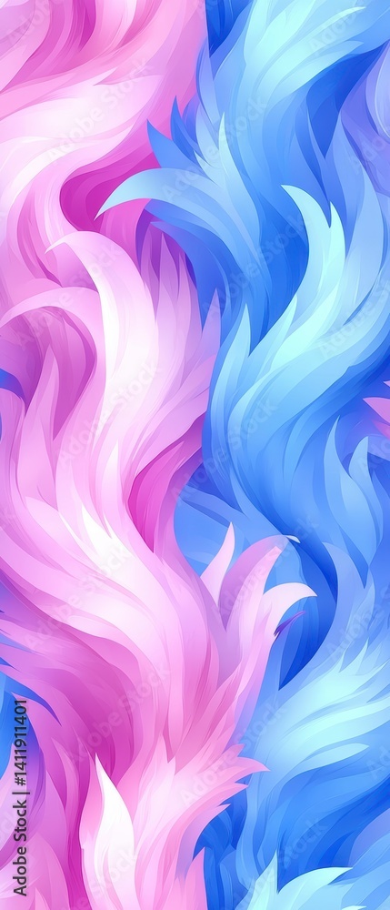 Poster dynamic colorful waves abstract art digital design vibrant environment close-up view artistic expres
