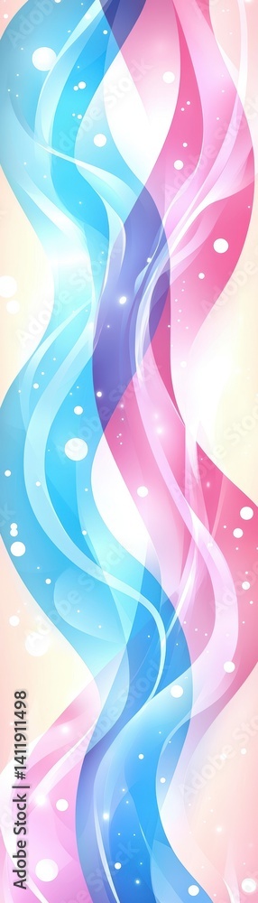 Poster dynamic colorful waves abstract art digital design vibrant background artistic concept