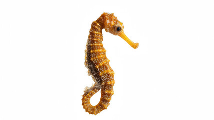 Naklejka premium a seahorse isolated on a transparent background, PNG image, PNG file, Generative art.