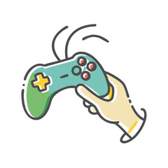 gaming icon, gaming vector illustration-simple illustration of gaming, perfect for gaming logos and icons