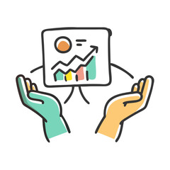 hands on training icon, hands on training vector illustration-simple illustration of hands on training, perfect for hands on training logos and icons