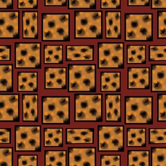seamless pattern with leopard print