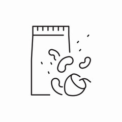 snacks corn icon vector sign