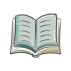 open book icon, open book vector illustration-simple illustration of open book, perfect for open book logos and icons