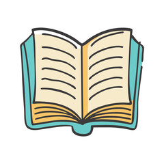open book icon, open book vector illustration-simple illustration of open book, perfect for open book logos and icons