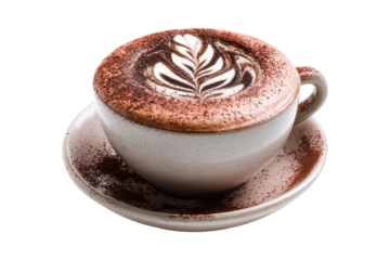 Crafting latte art in cozy  ambiance