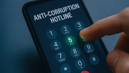 Stop corruption by calling anti corruption hotline for immediate assistance and support in reporting unethical practices