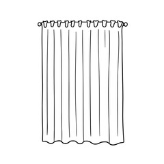 Simple Pleated Window Curtain Design
