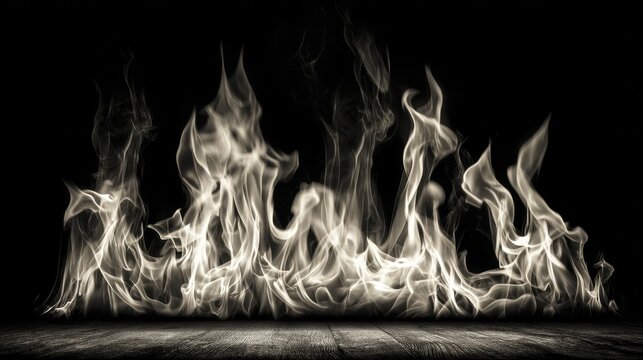 Black flames engulfing darkness intense h-3 - glow wild blaze