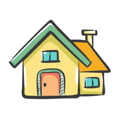 real estate icon, real estate vector illustration-simple illustration of real estate, perfect for real estate logos and icons
