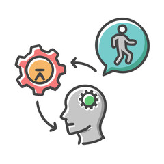 skill development icon, skill development vector illustration-simple illustration of skill development, perfect for skill development logos and icons