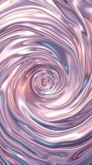 Iridescent swirl pattern with pink and purple metallic reflections