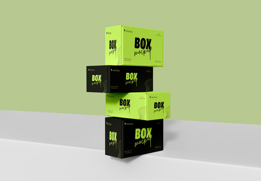 Mailing Boxs Mockup